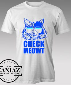 Tshirt Check Meowt Cat Sunglasses