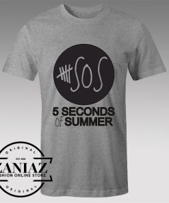 Buy Tshirt 5 Seconds of Summer Black Logo Tshirts Womens Tshirts Mens