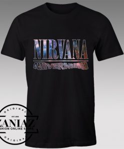 Tshirt Nirvana Nevermind Nebula Custom Tees Womens and Mens