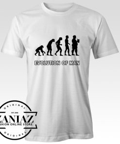 Buy Tshirt Evolution Man Beer Size S-3XL