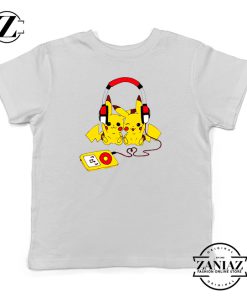 Tshirt Kids Pikachu Love Music