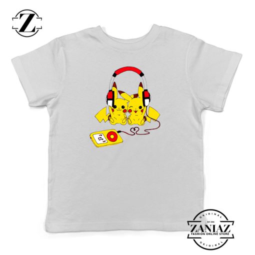 Tshirt Kids Pikachu Love Music