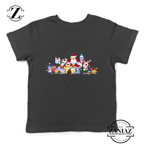 Tshirt Kids Pokemon Christmas Party