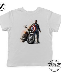 Buy Tshirt Kids Captain America Motorcycle