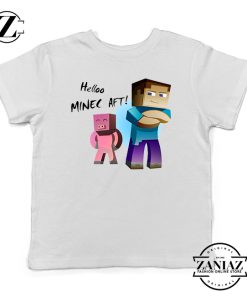 Hello Minecraft Tshirt Kids