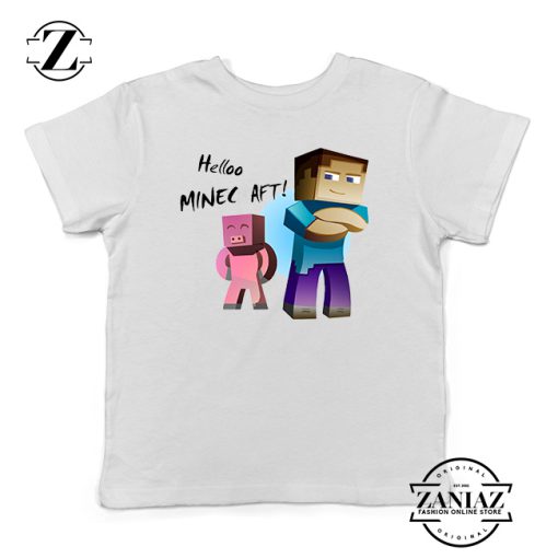 Hello Minecraft Tshirt Kids