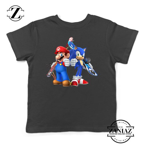 Super Mario Sonic Kids Tshirt