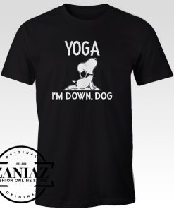 Tshirt Snoopy Yoga I'm Down Dog