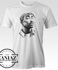 Custom Tupac Shakur Art T-Shirt