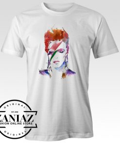 Tshirt David Bowie Camiseta Watercolor Art