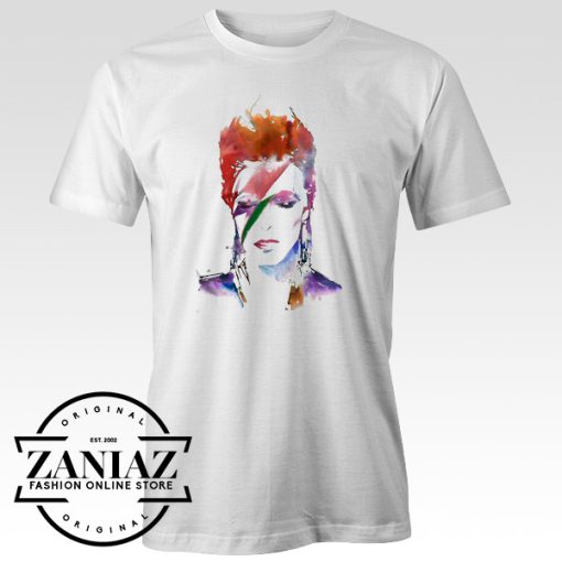 Tshirt David Bowie Camiseta Watercolor Art