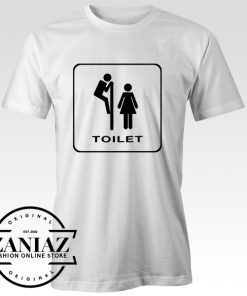 Cheap Funny Public Toilet Bathroom Sign T-Shirt