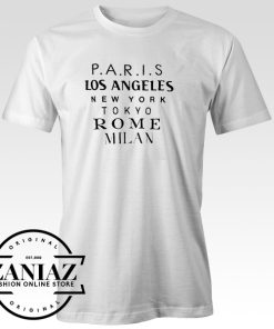 Cheap Paris Los Angeles New York Tokyo Rome Milan tshirt