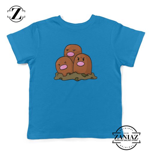 Dugtrio Pokemon Shirt Diglett Evolution Kids Tee