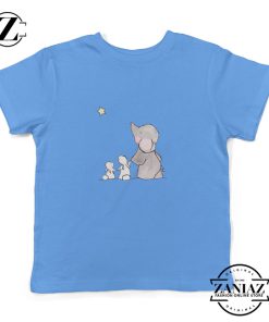 Kids Shirt Vector Cute Elephant and Rabbit Toddler