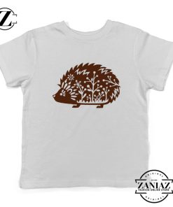 Kids Shirt Whimsical Hedgehog Tshirt Forest Animal