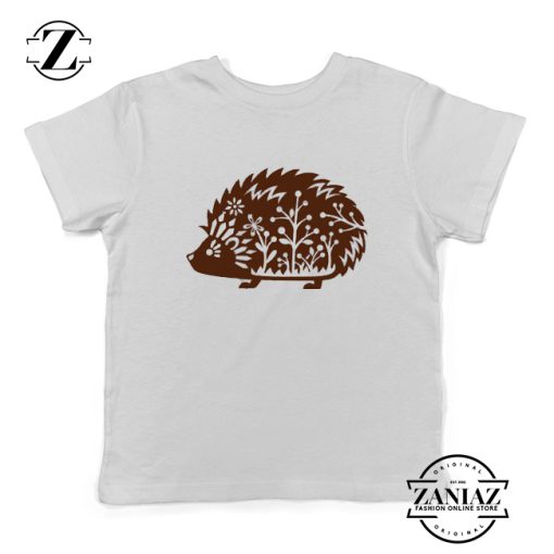 Kids Shirt Whimsical Hedgehog Tshirt Forest Animal