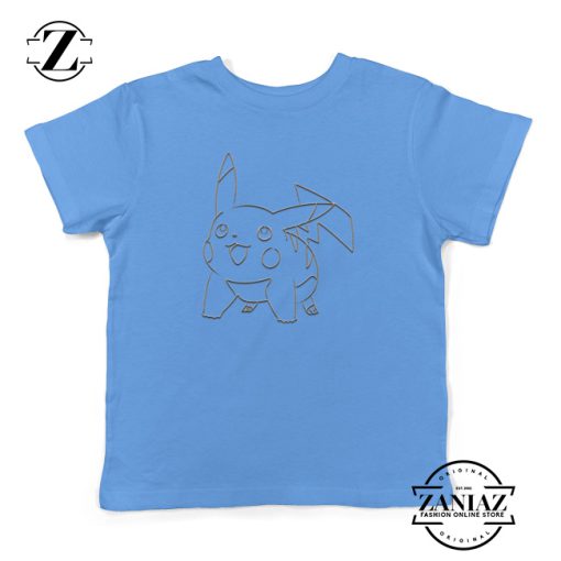 Pokemon Black & White Drawing Picachu Kids Tee