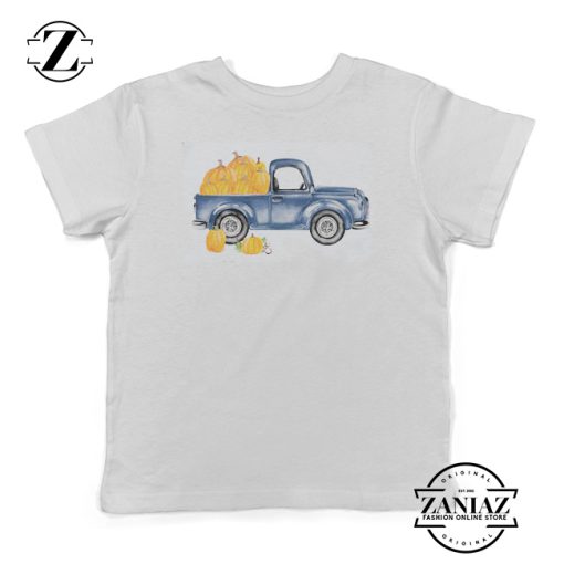 Pumpkin Truck Halloween Kids T-shirt