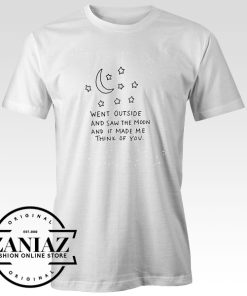 Cheap Tshirt Moon Quotation Night Sky Saying