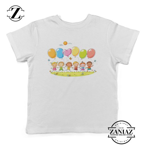 Cheap Youth Tee Child Balloon Cute Kids T-Shirt