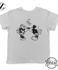 Cartoon romantic Disney Mickey Mouse Kids T-Shirt