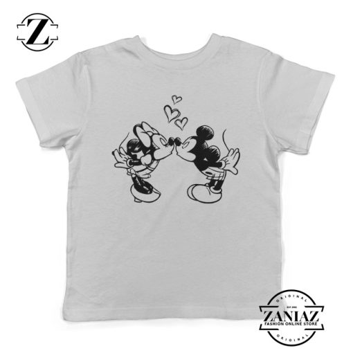 Cartoon romantic Disney Mickey Mouse Kids T-Shirt