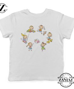 Kids Tee Child Play Cartoon Cute Kids Playing Shirt