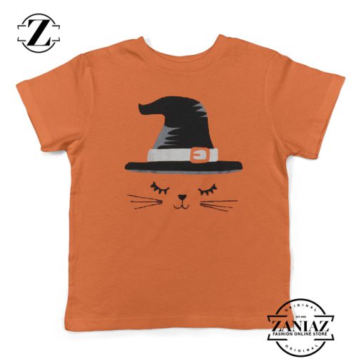 Halloween witch cat Kids T-shirt