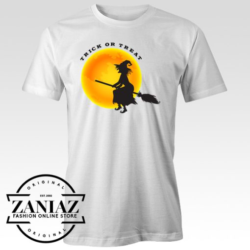 Buy Halloween Witch and Moon T-shirt