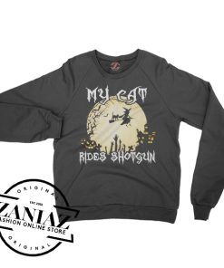 My Cat Rides Shotgun Sweatshirt