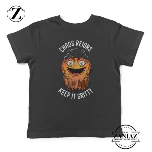 Chaos Reigns Keep It Gritty Kids T-shirt