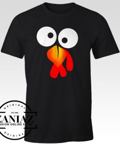 Turkey Face Funny Thanksgiving T-shirt