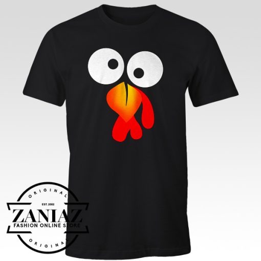 Turkey Face Funny Thanksgiving T-shirt