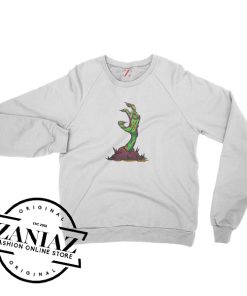 Zombie Hand Horror Halloween Sweatshirt Crewneck Size S-3XL