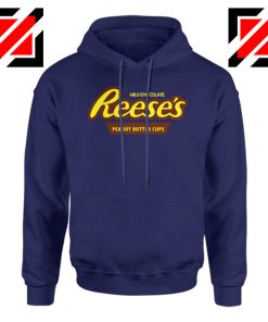 Hoodie Navy BLue Reeses Peanut Butter Cups Hoodies Adult Unisex