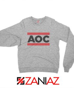 Alexandria Ocasio Sweatshirt Feminist Gift Sweater Size S-3XL Sport Grey