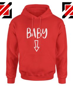 Baby Belly Hoodie Cheap Pregnancy Hoodie Funny Gift Hoodies Unisex Red