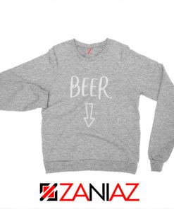 Beer Belly Sweatshirt Cheap Gift Funny Sweater Size S-3XL Sport Grey