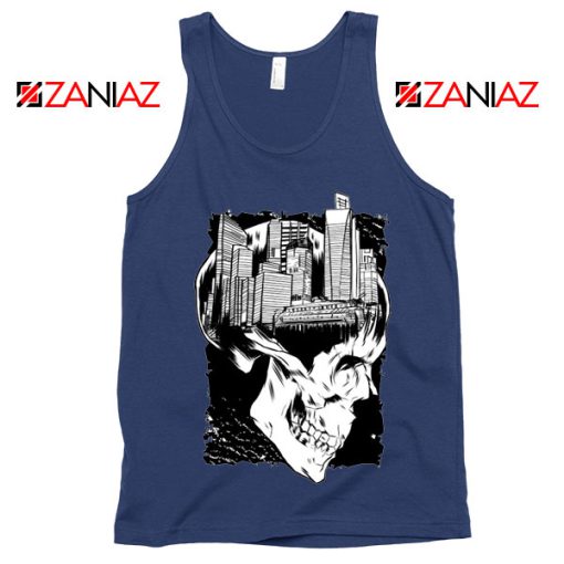 Conan The City of Skulls Tank Top Funny Gift Cheap Tank Top Navy Blue