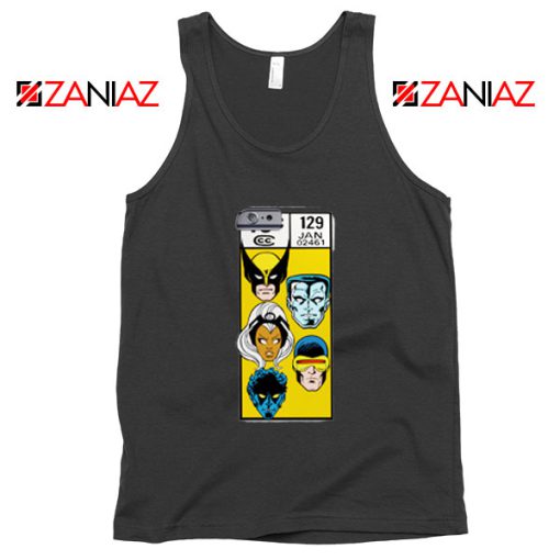 Marvel X Men Tank Top Funny Cheap Comic Book 129 Jan Tank Top Black