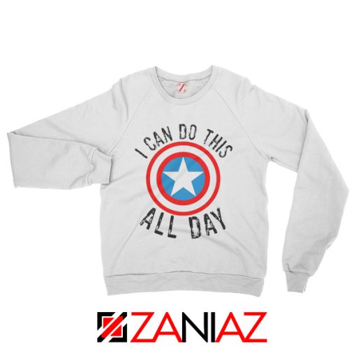 I Can Do This All Day Captain America Quote Sweatshirt