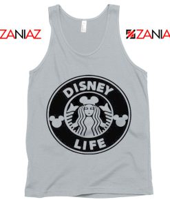 Funny Disney Starbucks Tank Top Summer Birthday Gift Tank Top New Silver