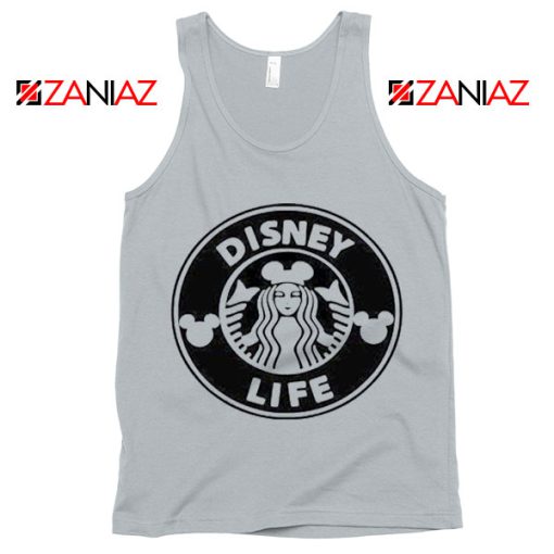 Funny Disney Starbucks Tank Top Summer Birthday Gift Tank Top New Silver