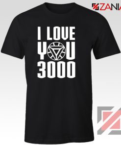 Iron Man T-Shirt Avengers Endgame T Shirt I love You 3000 Times Black