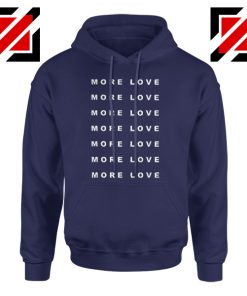 Love Forever Slogan Hoodie Love More Boyfriend Love Hoodie Navy