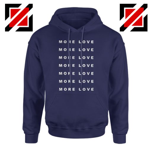 Love Forever Slogan Hoodie Love More Boyfriend Love Hoodie Navy