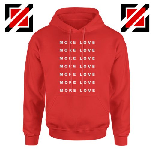 Love Forever Slogan Hoodie Love More Boyfriend Love Hoodie Red