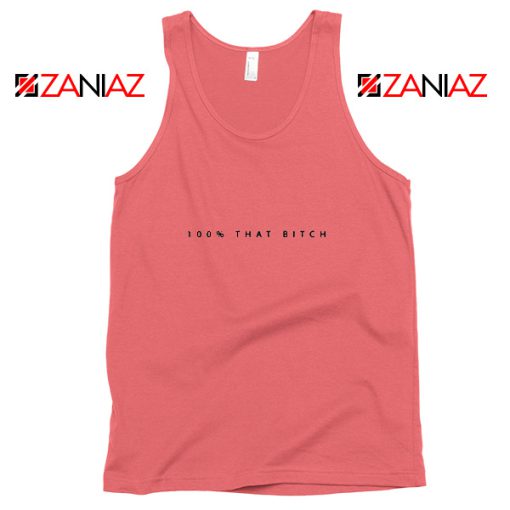 100% That Bitch Lizzo Lyrics Red Tank Top