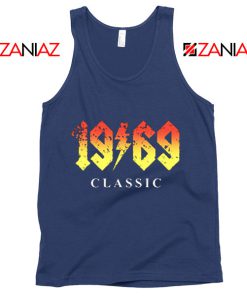 1969 Birthday Gift Tank Top Funny 50 Birthday Summer Tank Top Navy Blue